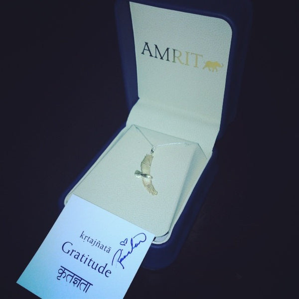 Amrit Golden Eagle Necklace
